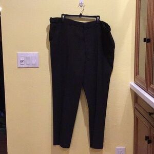 Haband Men's Dark Pants 42m fit-forever black slacks career
Z16